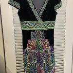 MD Floral Silk Short Sleeve Maxi Dress Multi Size M Photo 0