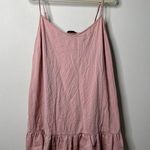 City Chic  Pink V-Neck Ruffle Tank Women's 18 Photo 0