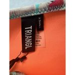 Triangl  Swimwear Neoprene Bright Aqua Teal Floral Bikini Bottom, Size Xtra Small Photo 2