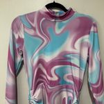 Bar III Bar lii Printed Ruched Bodycon Dress Size medium Photo 3