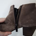 Aquatalia  Brown Suede Leather Fallyn Zip Western Bohemian Fall Women 6.5 Booties Photo 10