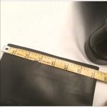 Donna Karan DKNY tall leather black pull on moto boots black chain accent Photo 7