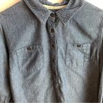 Toms Blue Polka Dot Button Up Long Sleeve Shirt Photo 5