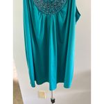Iz Byer ‎ Women's Teal beaded tank top size XL Photo 2