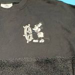 Disney Store Steamboat Willie Black Sherpa Fluffy Spirit Jersey Adults NEW Photo 1