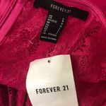 Forever 21  Lace Tulle Bustier Mini Dress Hot Pink Large Photo 7
