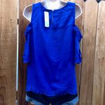 Skies Are Blue Cobalt Cut Out Tank Top Photo 2