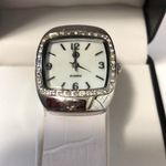 White Silver Rhinestone Fashion Watch Photo 0