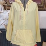 NWT Vintage L.L. Bean Butter Yellow Quarter Zip Windbreaker UPF 50+ Photo 1