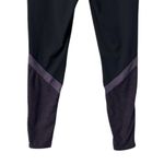 Athletic Works Athleta Long Leggings M Black Heather Eggplant Color Block Sporty Gym Workout Photo 9