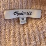 Madewell Pink and Cream cropped Cardigan sweater. Size XS Photo 2