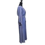 Free People Kimono Maxi Dress Denim Blue Size 6 Midi Boho Flowy Cottage Photo 3