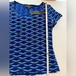 As You Wish NWT A.U.W. Top Size Small Blue Photo 2