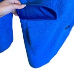 Topshop Royal Blue Textured Longline Coat | Oversized Wool Look Zara Style Jacket Photo 5