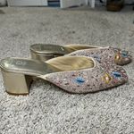 Fizzy Goblet x Payal Singhal Embellished Silver Block Heels mules NEW Size 40 Photo 1