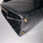 1950s Lucille de Paris Vintage Original Couture Bag Rare Alligator Handbag Purse Black Photo 13
