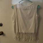 On Fire  Not Today Fringed Tassel Muscle T-shirt M Festival Cowgirl Rocker Boho Photo 2