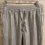 Old Navy Size Small Striped Linen Blend Pants with Pockets Photo 1