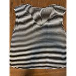 Evereve Laney Stripe Mix Tank Top Black White V Neck Cap Sleeves New With Tags L Photo 3