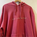 Selena Gomez I Said I Love You First Pigment Pink Hoodie Size L Photo 2