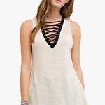 Entro Women’s  Sleeveless Sweater Lace Up Small Photo 0