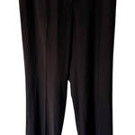 Akris Punto Black Wool Semi Sheer Straight Leg Pleated Pants Women’s Size 10 Photo 0