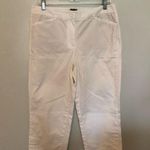 Talbots the Perfect Skimmer Cropped Pants White 8 Photo 0