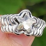 Rhinestone star ring Size 6 Photo 3