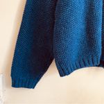 April Cornell Vintage Wool Cardigan Knit Sweater Blue Button Front sz L Size L Photo 7