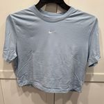 Nike  Women's Light Blue Crop Slim Fit Top Photo 1