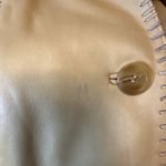 Marvin Richards VINTAGE Whip Stitch Leather Jacket Yellow Cream Beige Medium Photo 4