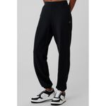 Alo Yoga Alo Waffle Weekend Escape Joggers Black High-Rise Waist Thermal Sweats Sweatpant Photo 3