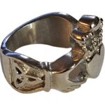 Stainless‎ steel Claddagh ring size 5.5 Silver Photo 1