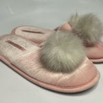 Victoria's Secret Victoria’s Secret velvet Pom slippers‎ size large Photo 0