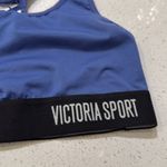 Victoria's Secret Victoria‎ Sport Racerback Sports Bra XS Blue Black Band Photo 2