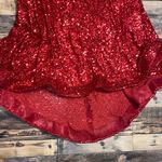 B Darlin Red Sequin Prom Dress Photo 2