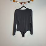 EXPRESS  grey Body Contour long sleeve bodysuit Photo 3