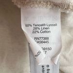 Madewell  Long Sleeve Knot Hem Oatmeal Tee Size Large Photo 3