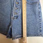 Bongo Vintage button fly denim jean shorts big logo on back size 3 Photo 7