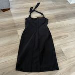 Athleta  Sizzle Black Halter Neck Midi Dress Size 2 Supplex Lycra Photo 2