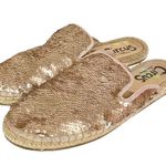 Circus by Sam Edelman  Size 8.5 Gold Reverse Sequin Slip on Mule Slide Open Back Photo 1