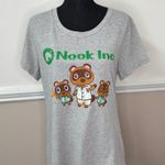 Animal Crossing Tom Nook Grey Short Sleeve Tee Size Juniors XXL (19) Gray Photo 0