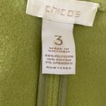 Chico's  3 Women‎ Jacket XL Green Pockets Open Front Cuffed Fleece Warm Cozy Coat Photo 1