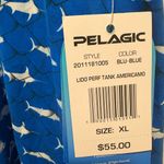 Pelagic NWT Lido Perf Tank Americamo Women’s XL Racerback Fishing Boating Blue Photo 3