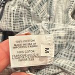 Proenza Schouler  BARNEYS NEW YORK MIA COTTON LONG SLEEVE BLUE WHITE PRINT TSHIRT Photo 5