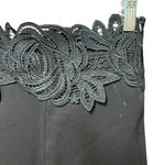 ZARA Contrast Waistband Leggings Crochet Waist Black Size Small Photo 6