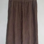 Old Navy Women's  Brown Linen Blend Skirt Flowy Summer‎ GUC! Size S 0115 Photo 0