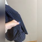 ZARA  navy blue textured bat wing blouse small Photo 6