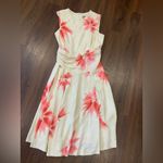 Sportmax Watercolor Floral Sheath
Dress cream designer Italy fall formal evening Red Size 10 Photo 2