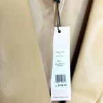 BCBGeneration Women's Faux-Leather Boyfriend Blazer Tan Large Photo 4